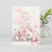 水彩ランヌカルス結婚式招待状 招待状 (スタンド正面)