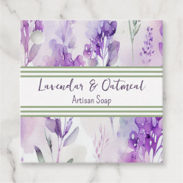 水彩ラヴァンドール石鹸製品ラベル フェイバータグ