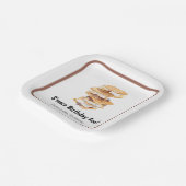 水彩リアリスティックSモーレス6誕生日 ペーパープレート (傾斜あり)