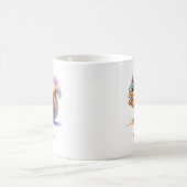 水彩リス オーダーメイド 名前入り コーヒーマグカップ (中央)