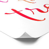 水彩リタイアメント甘いプリント ポスター (角)