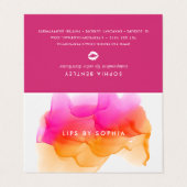 水彩リッププロダクト販売代理店のヒントとトリック 名刺 (外部フラット)