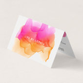 水彩リッププロダクト販売代理店のヒントとトリック 名刺 (正面)