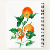 水彩リトルかわいこちゃんオレンジベビーシャワーゲスト ノートブック (裏面)