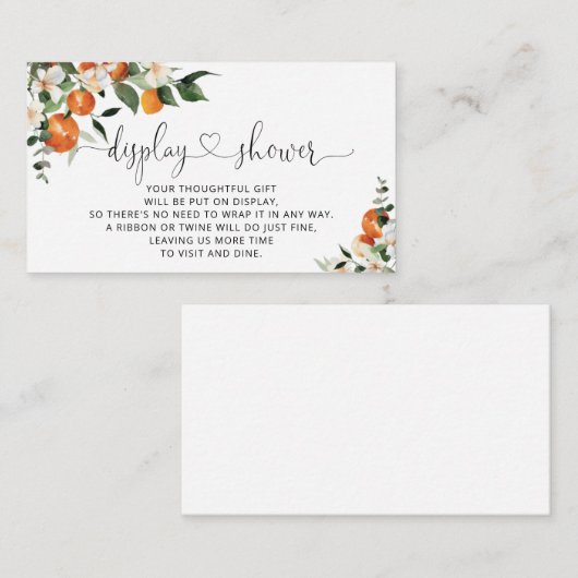 水彩リトルかわいこちゃんディスプレイシャワー エンクロージャーカード (正面/裏面)