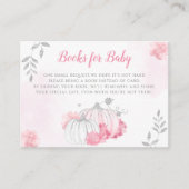 水彩リトルカボチャバラ金ゴールドブックベビー エンクロージャーカード (正面)