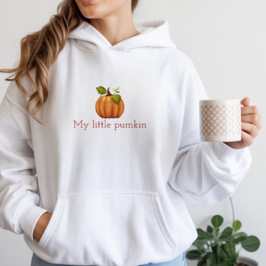 水彩リトルカボチャパーティー感謝祭 パーカ