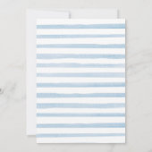 水彩リトルカボチャ赤ちゃんシャワーブルー 招待状 (裏面)