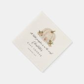 水彩リトルカボチャ赤ちゃんシャワー紙ナプキン スタンダードカクテルナプキン (角)