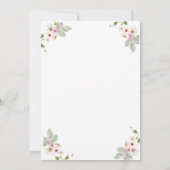 水彩リトルパンプキン、秋の赤ちゃんシャワー 招待状 (裏面)