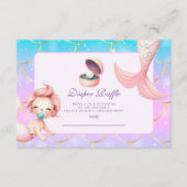 水彩リトルパールダイアッパーラッフル エンクロージャーカード (正面)