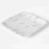 水彩リトルワイルドフラワー ペーパープレート (傾斜あり)