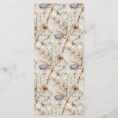 水彩リネンワイルドフラワーティーパーティー メニュー (裏面)