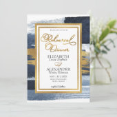 水彩リハーサルディナー招待状 | アブストラクト 招待状 (スタンド正面)