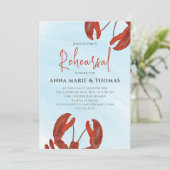 水彩リハーサルディナー レッドロブスター QRコード 招待状 (スタンド正面)