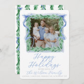 水彩リボン ホリデーカード (正面/裏面)