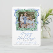 水彩リボン ホリデー カード (スタンド正面)