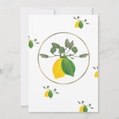 水彩リモンシロライムレモンブライダルシャワーB 招待状 (裏面)