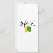 水彩リモンシロライムレモン 招待状 (裏面)