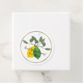 水彩リモンチェッロ レモン ライム ホイル サーキュラー モッド フェイバータグ (インサイチュ)