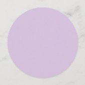 水彩リラの花 ラウンド メニュー (裏面)