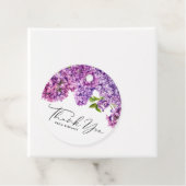 水彩リラックの花のベビーシャワーお礼メッセージ フェイバータグ (インサイチュ)