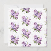 水彩リラック | 花のベビーシャワー 招待状 (裏面)