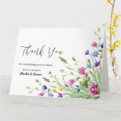 水彩リリーサンキューカード カード (黄色い花)