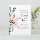 水彩リリーフローララインアートインクズ結婚クラフト (スタンド正面)