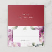 水彩リリー40結婚周年 プレイスカード (外部開封)