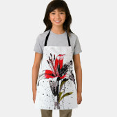 水彩リリー エプロン (インサイチュ)