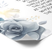 水彩リングリング ブライダルシャワーゲーム看板 ポスター (角)