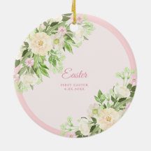 水彩リースイースター