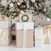 水彩リースエレガントモダンミニマル オーナメントカード