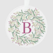 水彩リースクリスマスオーナメント オーナメント (正面)