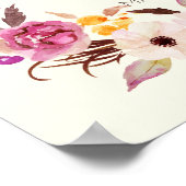 水彩リースバイブル聖句ウォールアートポスター ポスター (角)