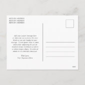 水彩リースフォトクリスモダンマス シーズンポストカード (裏面)