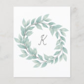 水彩リースモノグラム (正面)