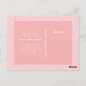 水彩リース写真誕生のお知らせ ポストカード (裏面)