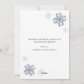 水彩リース書道フォトクリスマスカード シーズンカード (裏面)