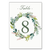 水彩リース表番号カード テーブルナンバー (裏面)