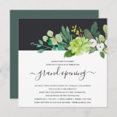 水彩リース観葉大開会式 招待状 (正面/裏面)
