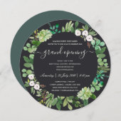 水彩リース観葉大開会式 招待状 (正面/裏面)