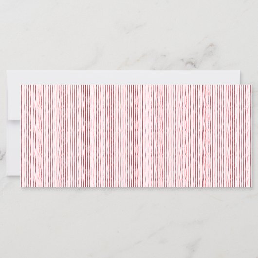 水彩リース+クリスマスストライプの休日の写真 (裏面)