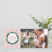 水彩リース+クリスマスストライプの休日の写真 (スタンド正面)