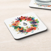 水彩リース コースター (左側)