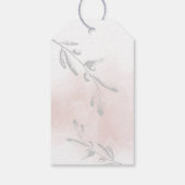 水彩リーフブライダルシャワーお気に入りギフトラベル ギフトタグ (裏面)