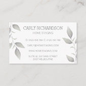 水彩リーフ 名刺 (裏面)