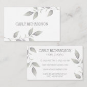 水彩リーフ 名刺 (正面/裏面)