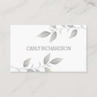 水彩リーフ 名刺